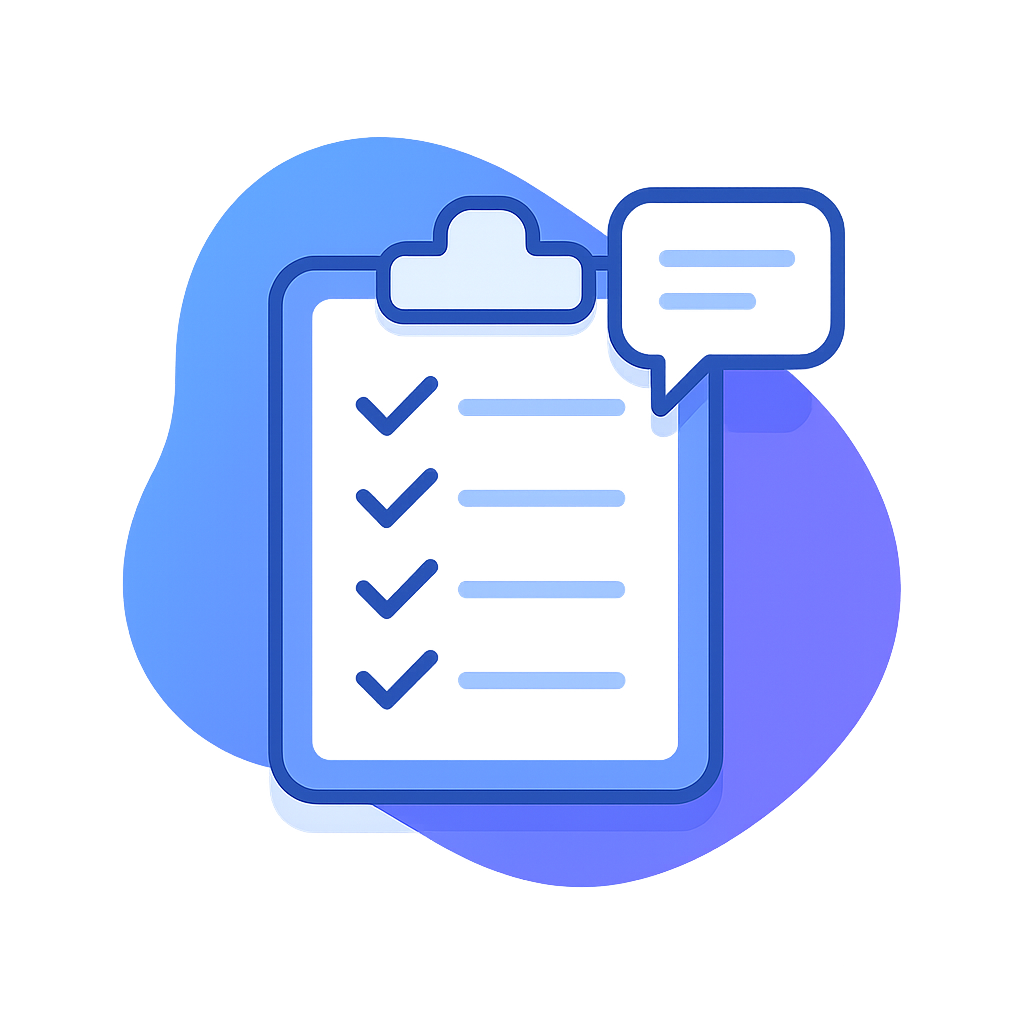 Clipboard icon representing strategy call